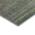 thumbnail image 3 of Addison Rugs Mayfield Premium Machine Washable Transitional Stripes Olive Round Rug, 8' X 8' Machine Washable Transitional Stripes Olive Oversized Sherpa Throw Blanket, 3 of 6