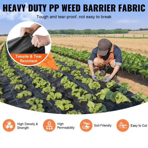 13 x 60' Ft 5OZ Woven Geotextile Fabric Under Gravel Premium Heavy Duty Weed Barrier Landscape Fabric 4*18.3-108