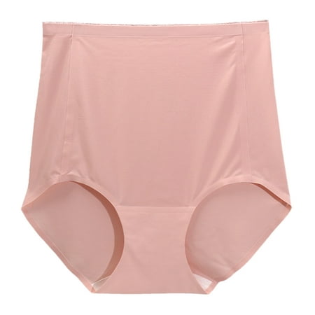 

adviicd Panty s Women s No Pinching No Problems Dig-Free Comfort Waist with Lace Smooth and Seamless Brief Pink Large