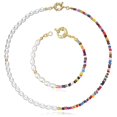 thumbnail image 1 of Boho Pearl Rice Bead Collar Pulsera Para Mujer Simple Gargantilla Collar Pulsera Regalo De Cumpleaños matsuzay AP005808-00, 1 of 6