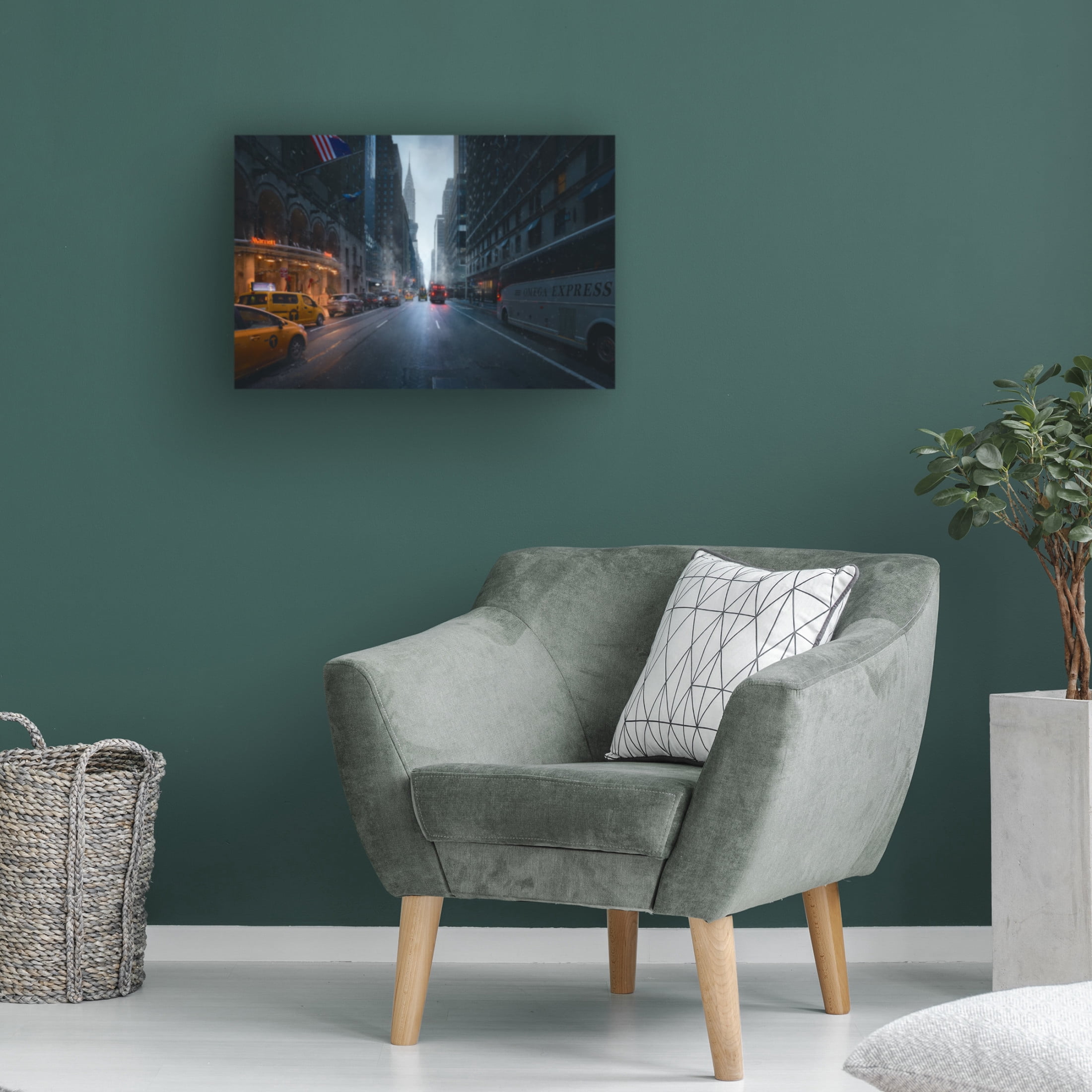 Canvas Wall Art - Javier De La 'Good Morning Ny' Wall Art for Living Room, Bedroom, or Office D?cor by Trademark Fine Art - 32 x 22 Inches