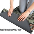 thumbnail image 3 of Green Pioneer Flower Pattern Hot Yoga Mat Towel Non Slip for Hot Yoga - Quick-Drying Yoga Mat Cover with 4 Corner Pockets with Travel Bag - Hot Yoga Towel Non Slip Grip Moisture Wicking Sweat 70"x26", 3 of 6
