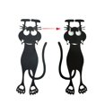 thumbnail image 1 of Hweilai 2 Marque-Pages Chat Curieux en Forme de Chat Noir 12cm Plastique / nylon, 1 of 5