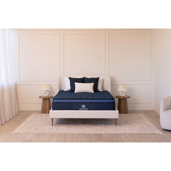 Brooklyn Bedding Signature Hybrid Soft Mattress with Glaciotex Pillowtop, Olympic Queen