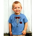 thumbnail image 3 of Tstars Boys Halloween Party Shirt Kids Printed Ruffled Tuxedo Suit with Red Bow Tie Trick or Treat Day of the Dead Shirt for Boy Toddler Infant Kids T Shirt, 3 of 6