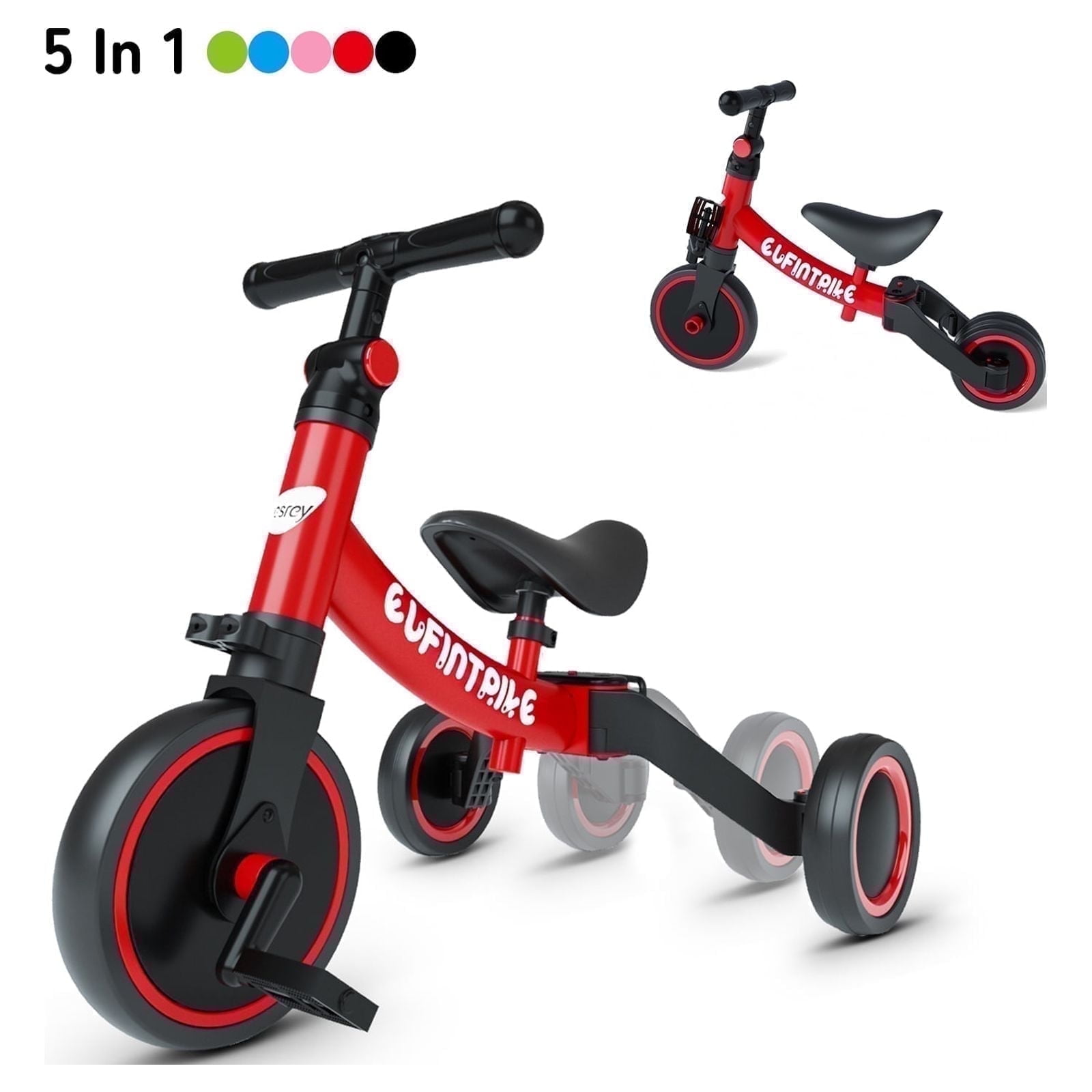 Besrey 5-in-1 Toddler Tricycle, Ages 1-5 Years photo 1