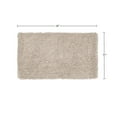thumbnail image 3 of Home Weavers Fantasia Bath Rug 100% Cotton Bathroom Rugs Set, Washable Rug, Soft Cotton and Water Absorbent bath Rug, Kitchen Mat, Toilet Rug, Bath Floor Mat Non Slip Rug, 21"x34" Rectangle, Ivory, 3 of 5