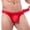 Red, variant on Vedolay Cotton Panties For Women Men's Pouch Bikini Underwear Solid Color Low Rise Underpanties,Yellow M