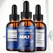 Testoxed Max Drops Maximum Strength Support Liquid Supplement TestoxedMax (90 Servings)