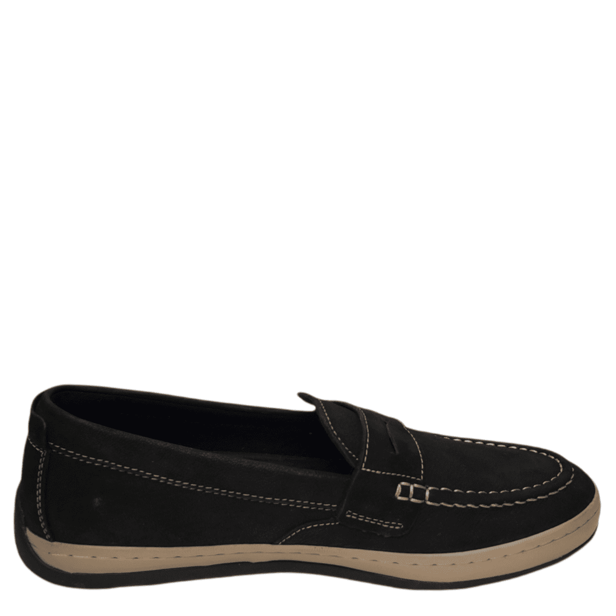 Cole Haan Men\'s Claude Penny Loafers Black Nubuck Leather Size 8.5 Cole Haan Mens Claude Penny Loafers Suede Black 11.5M  main image 2