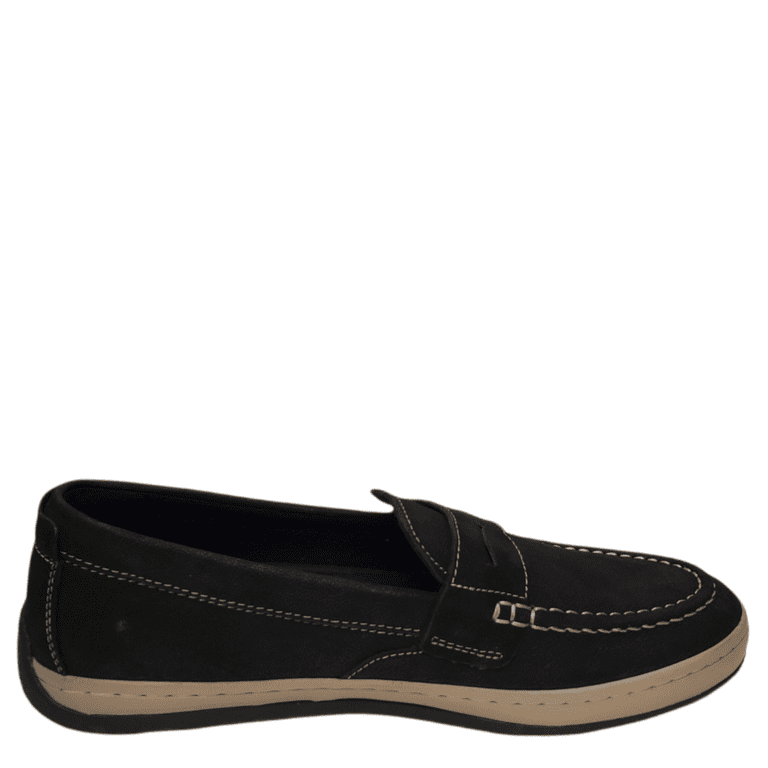 Men\'s Cole Haan Claude Black Suede Penny Loafers Shoes Slip-Ons 11.5 M NIB Cole Haan Mens Claude Penny Loafers Suede Black 11.5M  main image 3