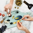 thumbnail image 4 of Science Cutting Board, Phases on the Moon as Seen from Earth Celestial Rotation Astrology Cycle, Decorative Tempered Glass Cutting and Serving Board, Wine Bottle Shape, Black Grey Blue, by Ambesonne, 4 of 5