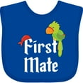 thumbnail image 3 of Inktastic First Mate Pirate with Parrot and Bandanna Boys or Girls Baby Bib, 3 of 4