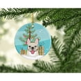 thumbnail image 2 of Carolines Treasures BB1610CO1 Christmas Tree and French Bulldog Ceramic Ornament 3 in multicolor, 2 of 3