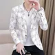 thumbnail image 4 of Chaqueta de traje blanca para hombre, abrigo a cuadros de un solo pecho, blazer para hombre, moda 2024, ropa de hombre, informal, vintage, original, de moda, nuevo en, 4 of 5