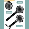 thumbnail image 3 of Ventilador con batería recargable, ventilador de clip con trípode flexible para bicicleta y cinta de correr, ultra silencioso, 3 velocidades, giratorio de 360°, ventilador USB portátil para, 3 of 4