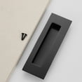 thumbnail image 2 of ZheElen Poignée de Cabinet en Acier Inoxydable Solide Invisible et Durable Plus Coordonnée Noir Carré Foncé, 2 of 6