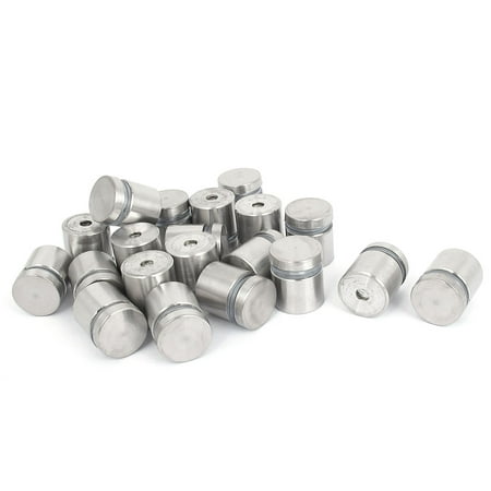 

Unique Bargains 19mm x 20mm Stainless Steel Advertising Frameless Glass Standoff Pins 20pcs