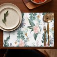thumbnail image 5 of Pioneer Flower Floral Print Pattern Summer Placemats Table Placemats Set Of 4-Linen Kitchen Washable Placemats Table Mats 12x18 Inch Non-Slip Heat Resistant, 5 of 6