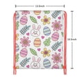 thumbnail image 5 of Easter Drawstring Backpack for Egg Hunt, 13.5" X 16.5" Waterproof Treat Bag, [Easter Theme] Print, 5 of 5