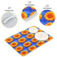 thumbnail image 4 of Dish Drying Mat Kitchen Pad Large Counter Absorbent Dish Mats Drainer Quilted Seamless Sunflowers Pattern, 4 of 8