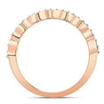 thumbnail image 2 of Pompeii 1/5 cttw Diamond Stackable Womens Wedding Ring 14k Rose Gold (I/J,I2-I3), 2 of 4
