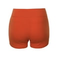 thumbnail image 3 of A2Y Women's Basic Solid Premium Cotton High Rise Bike Shorts Copper M, 3 of 6