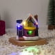 thumbnail image 4 of Bearachild Navidad LED nieve casa resina escena miniatura cabina luminosa figuritas regalos brillante pueblo chimenea estantería adornos Kits de decoración para fiestas Tipo3, 4 of 6