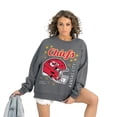 thumbnail image 2 of Women's Gameday Couture Gray Kansas City Chiefs Ready to Rumble Premium Fleece Pullover Sweatshirt, 2 of 4