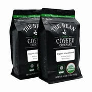 The Bean Organic Coffee Company Island Blend, Medium Roast, Whole Bean Coffee, 16-Ounce Bags (Pack of 2)