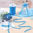 thumbnail image 4 of 54.6Yds/50m Rick Rack Trim 5mm Wide Blue Wave Bending Fringe Trim Woven Webbing Edge Fabric Lace Ribbon for DIY Sewing Crafts Dress Embellishment Party Decor Gift Wrapping Supplies DIY, 4 of 8