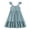Blue, variant on REDARER Girls' Flutter Strap Button-Down Tiered Maxi Dress Casual Ruffle Hem Summer Dress,4-5 Years