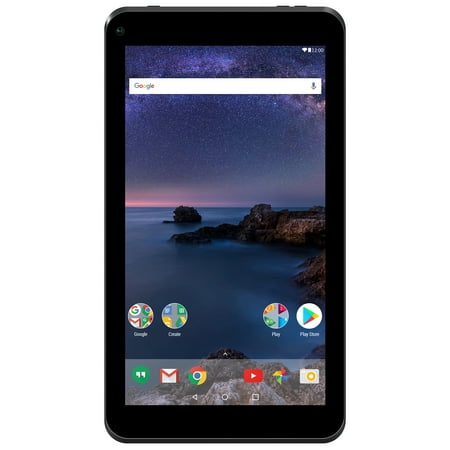 SmarTab 7-Inch Touchscreen Bluetooth Wireless Wi-Fi Tablet with HD display, Quad-core Processor, 16GB Storage and Android OS, Black