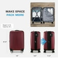 thumbnail image 6 of Elite Luggage Dori Hardside Expandable Carry-On Spinner Luggage, Silver, 21" Carry-on, 6 of 7