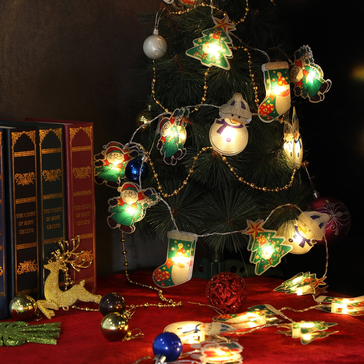 20 LEDs Christmas Fairy Lights, Battery Operated Decoration String Lights