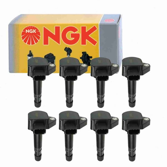 8 pc NGK 48841 Ignition Coils for 12582000 12655956 1415122 1415122Y 1415124 178-8303 178-8359 178-8380 2505-98344 30520-P8E-A00 30520-P8E-A01 30520-P8E-S01 30520-P8F-A01 30520-PGK-A01 30520-PVF-A01