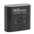 thumbnail image 3 of High,Speed HD Multimedia Interface Selector, 1 In 2 Out, 8K/60Hz, Aluminum Alloy, Stable Signal, 3 of 6