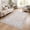 Ivory, variant on Machine Washable Silver Sage Area Rug, Vintage Distressed Medallion Carpet, Non-Slip Low-Pile Rug for Living Room & Bedroom,4'x6'