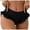 Black, variant on Women Mid Waist Bikini Bottom Swimming Trunks Ruffle Trim Swimsuit Swim Briefs Bathing Suit Bottom (Black, M)