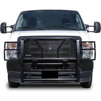 Black Horse Rugged Heavy Duty Grille Guard Modular Black Compatible with 2015-2025 Ford E-350/2015-2025 Ford E-450 -RU-FO350-B