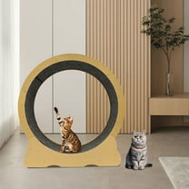 Modern Round Cat Wheel, Cat Exercise Wheel, Cat Exercise Wheel for Indoor Cats Floor Mount Indoor Manual