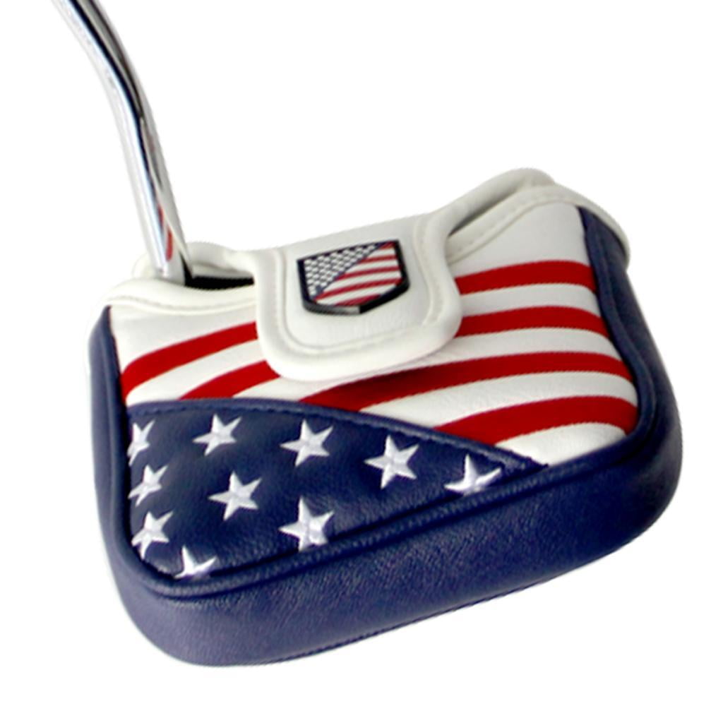 funtasica Golf Putter Cover Blade Putter Headcover Golf Club Putter Head Covers Magnetic Closure Leather For Smaller Mallet Putters