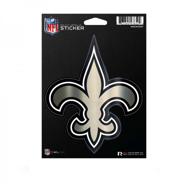 Autocollant Métallique Découpé New Orleans Saints