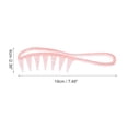 thumbnail image 2 of Unique Bargains 1 Pc Durable Wide Tooth Comb Pink PS, 2 of 6
