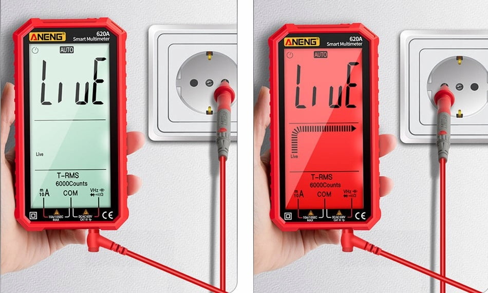 Full screen high-precision multifunctional intelligent digital multimeter