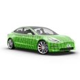 thumbnail image 6 of Rwraps Roofing Tile Green Shake Matte Vinyl Film Wrap 59in x 26ft Vinyl Vehicle Car Film Sheet Roll, 6 of 9