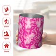 thumbnail image 5 of 12oz Coffee Tumblers Pink Breast Cancer Stainless Steel Vacuum Insulated Travel Tumbler Coffee Cups Mug with Lid and Straw with Cleaning Brush for Cold & Hot Drinks, 5 of 5