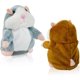 thumbnail image 1 of 2 Talking Hamster Toy - Grey & Brown, Imitation Repeat What You Say Funny Kids Stuffed Toys, Electronic Pet Interactive Recording Toy dolls, 1 of 4