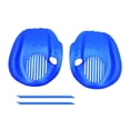 thumbnail image 4 of 2x paletas de mano de natación aletas a mano suministros planos portátiles guantes de paletas para natación para Azul y m, 4 of 8