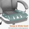 thumbnail image 6 of NEO CHAIR Office Desk Ergonomic Gaming Computer Chair High Back Adjustable PU Leather with Lumbar Support, Swivel Rolling Wheels, Executive Managerial Task Chair (Grey), 6 of 8